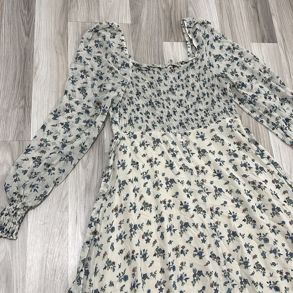 Sweet Baby Jamie By Jamie Mizrahi Floral Smocked Peasant Midi Dress Size XL - Picture 3 of 14